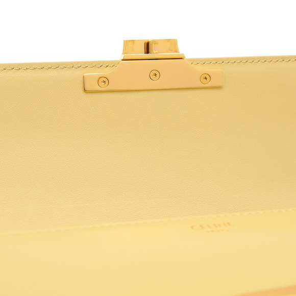 Celine Triomphe Claude Shoulder Bag Beige Calfskin - Picture 5 of 6